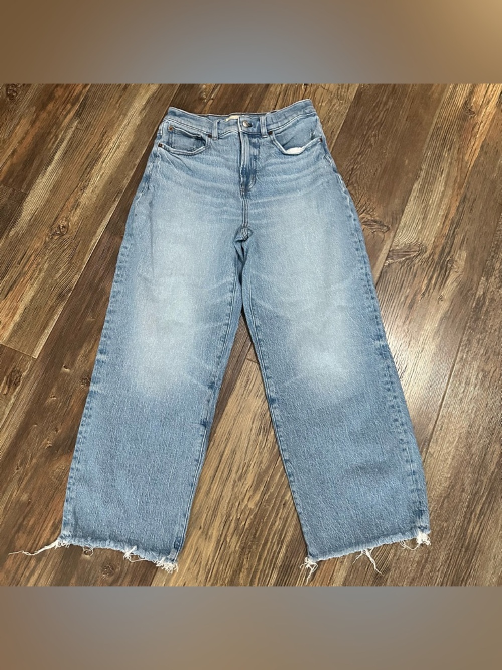 Madewell the perfect vintage wide leg crop jeans women’s 26
